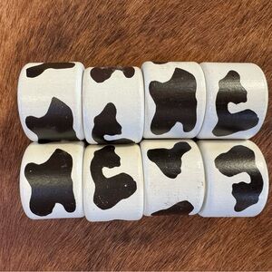 Cowhide Napkin Rings